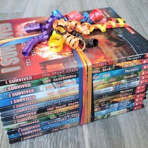 I SURVIVED SCHOLASTIC LOT OF 12 PAPERBACK BOOKS BY LAUREN TARSHIS NO DUPLICATES